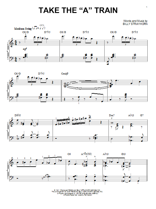 Product gallery: Page 1 of 1 Take The "A" Train (arr. Brent Edstrom), Duke Ellington