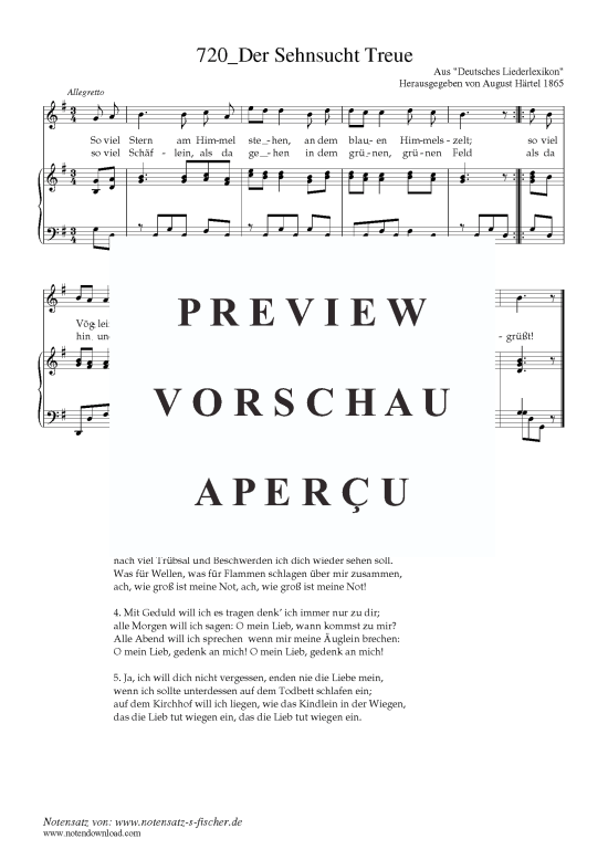 Product picture to: Der Sehnsucht Treue Aus "Deutsches Liederlexikon" A. Härtel (1865)
