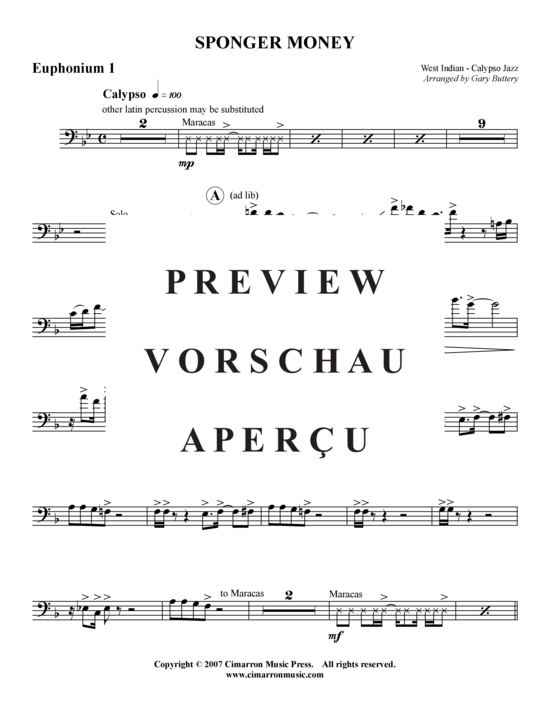 Product gallery: Page 6 of 16 Sponger Money , , (Tuba Quartet: 2x Baritone, 2xTuba)