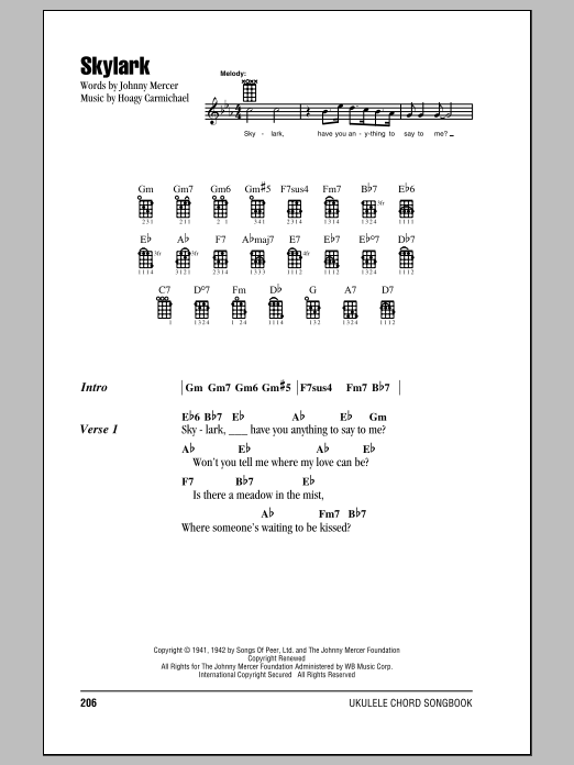Product gallery: Page 1 of 1 Skylark, Hoagy Carmichael