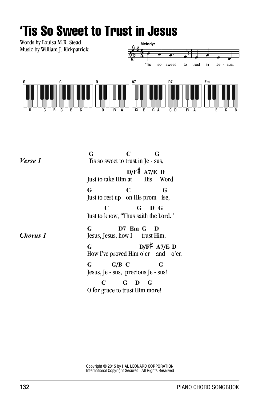 Produktbild zu: 'Tis So Sweet To Trust In Jesus