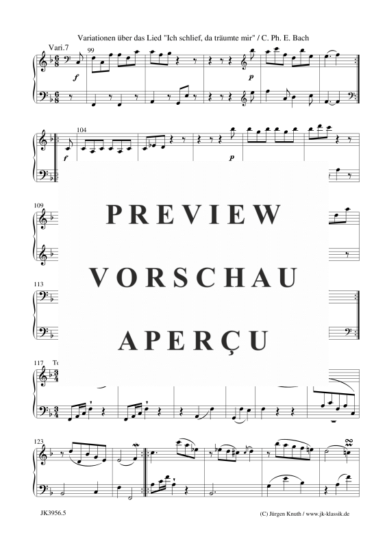 gallery: Ich schlief, da träumte mir - 7 Variationen, , (Klavier Solo)