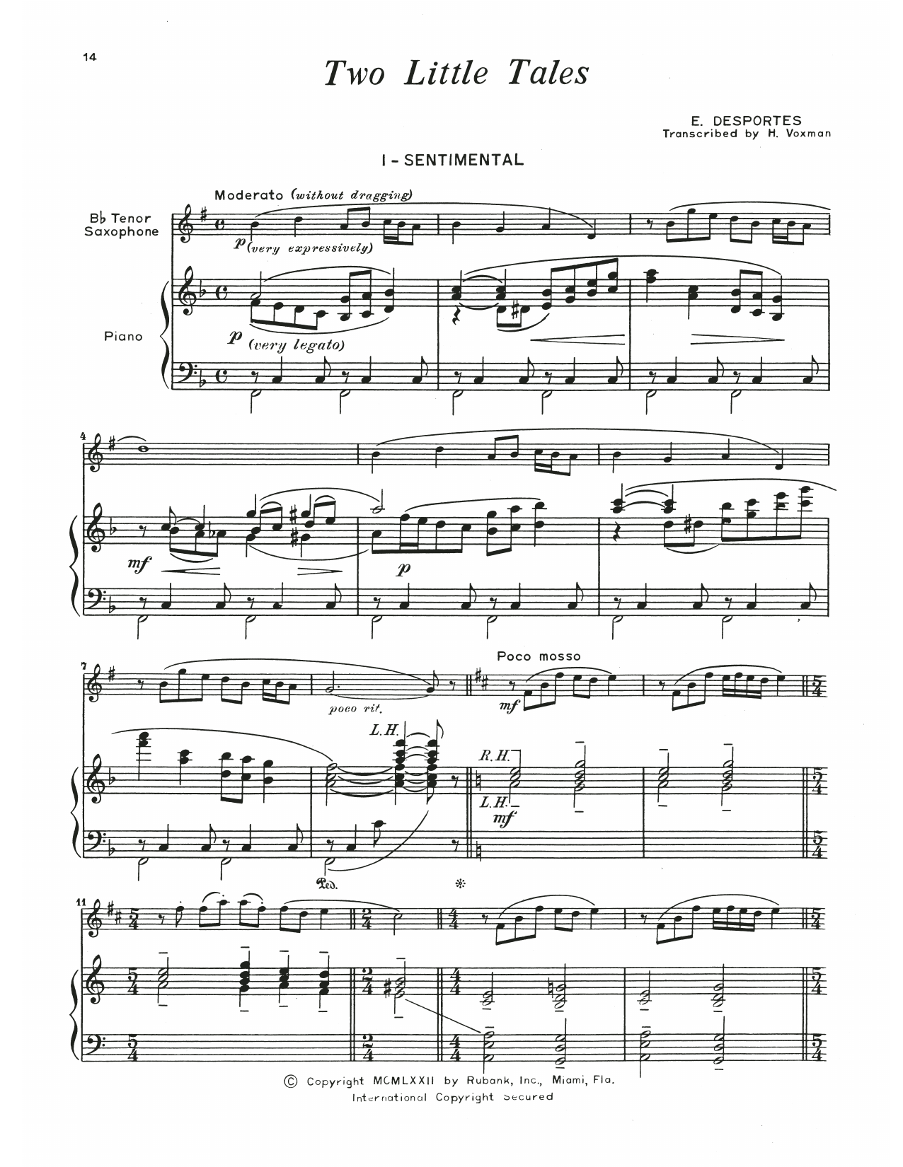 Produktbild zu:  Two Little Tales - Emile Desportes