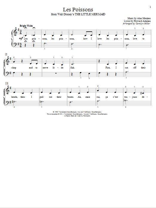 Produktbild zu: Les Poissons (from The Little Mermaid)