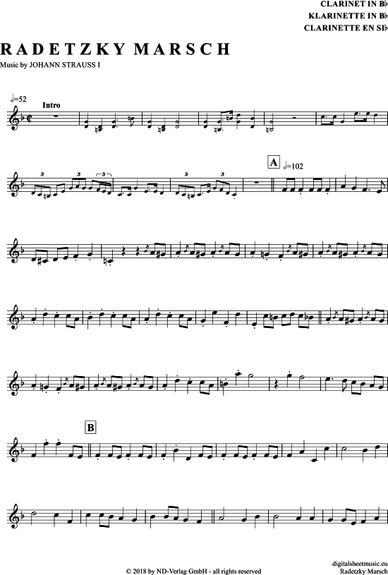 Product picture to: Radetzky-Marsch Johann Strauß (Vater)