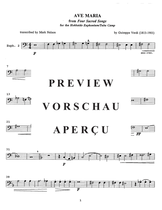 Product gallery: Page 9 of 14 Ave Maria , , (Tuba Quartett EETT)