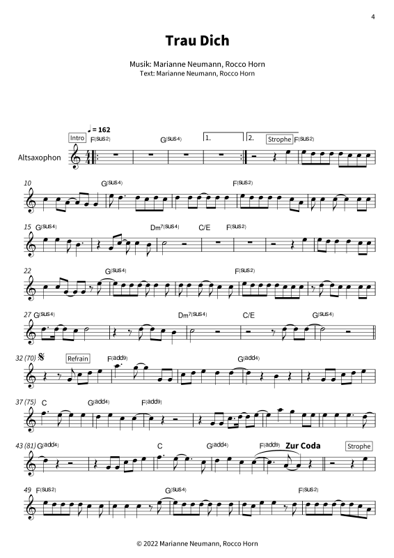 Produktgalerie: Seite 1 von 11 Das Heiligste in Gold - Sechs ausgewählte Berge-Lieder, Berge, Alt Saxophon Solo