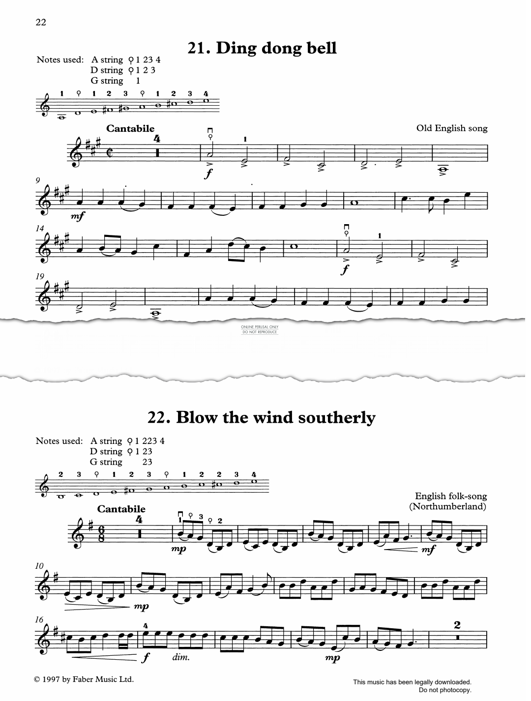Produktgalerie: Seite 1 von 1 Blow The Wind Southerly, English Traditional, Klavier, Violoncello