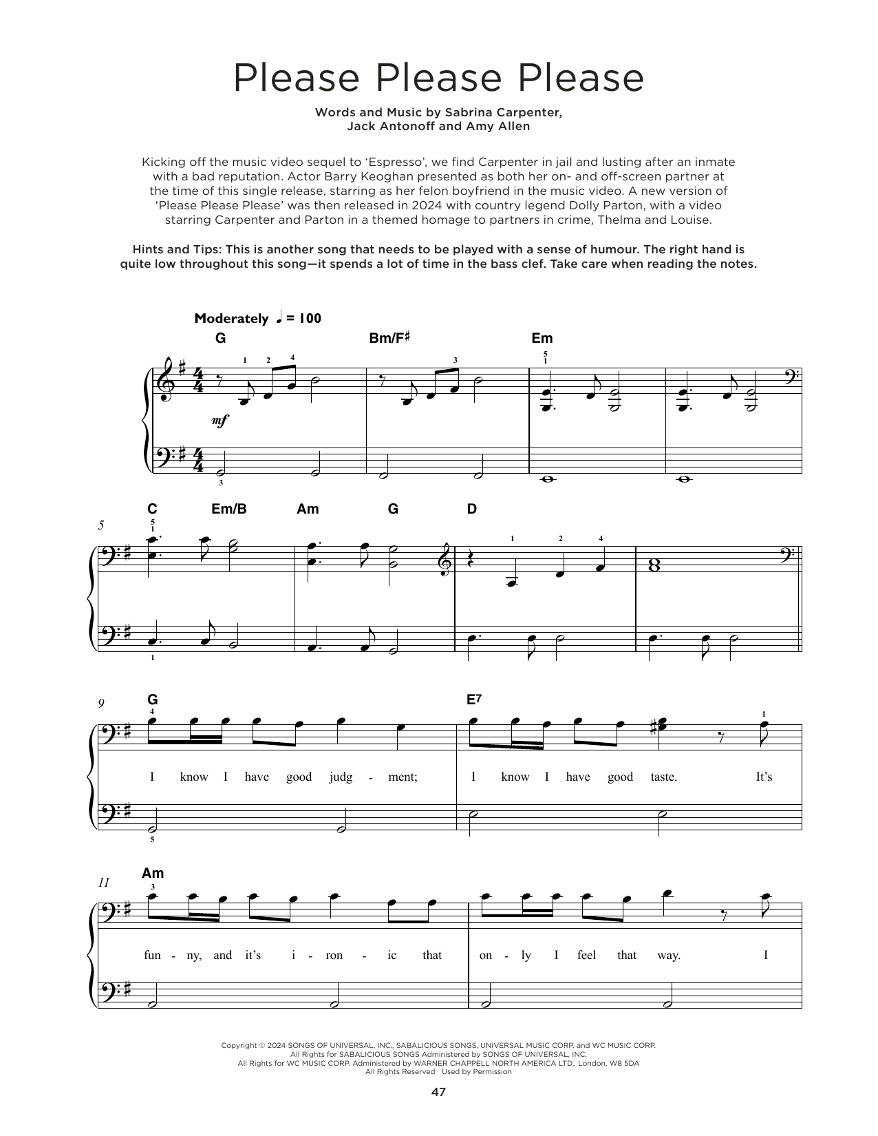 Product picture to:  Please Please Please - Sabrina Carpenter