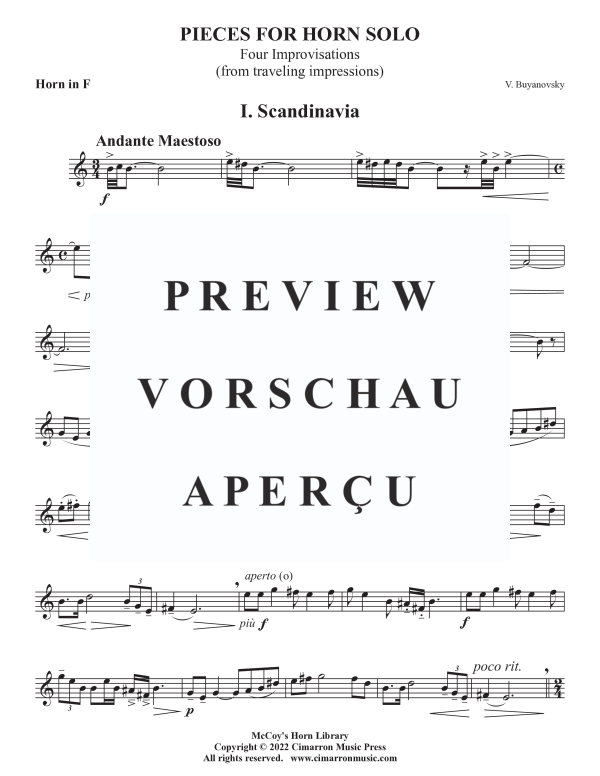 Produktgalerie: Seite 4 von 11 Pieces - Four Improvisations, , Horn in F