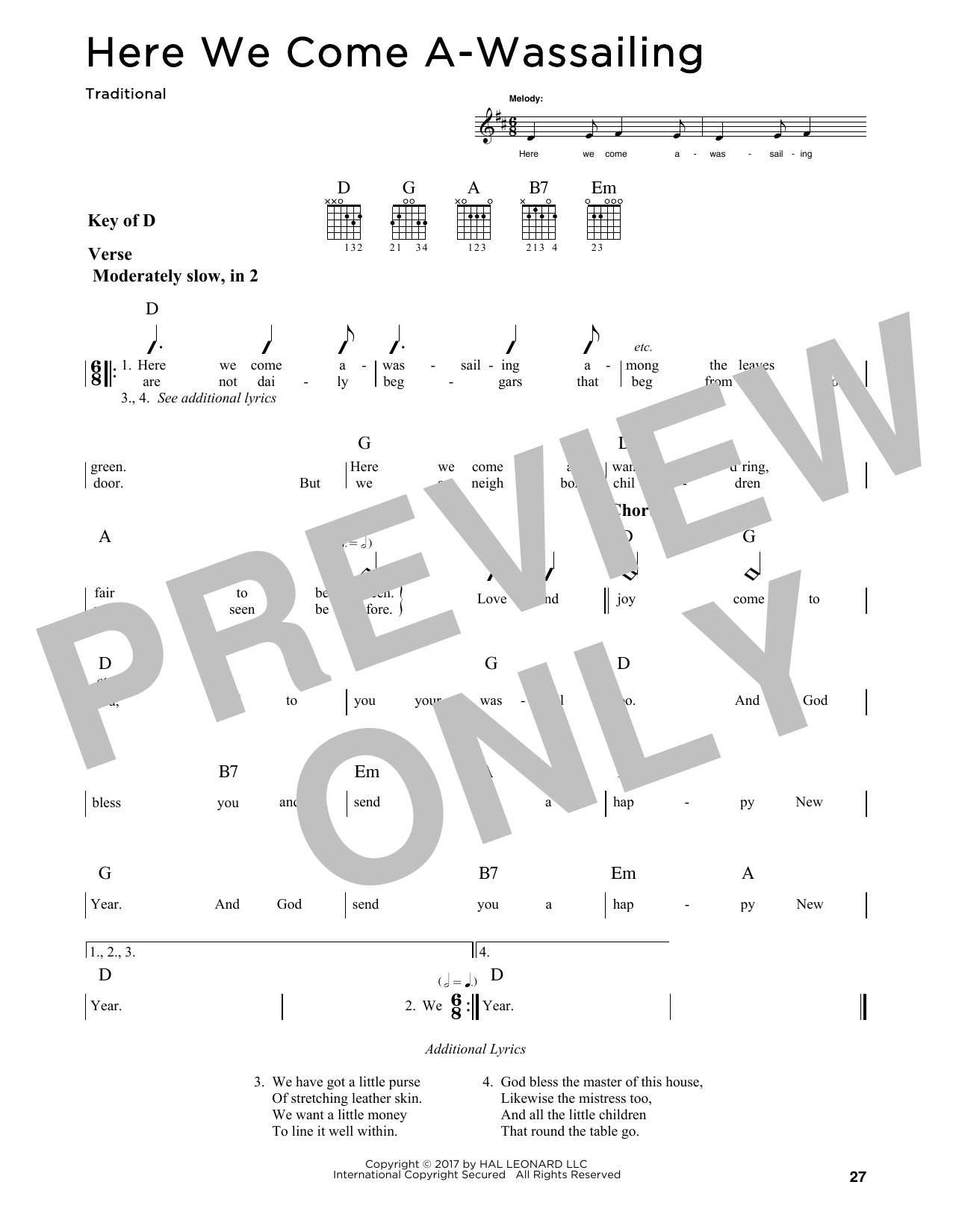Product gallery: Page 1 of 1 Here We Come A-Wassailing, Traditional
