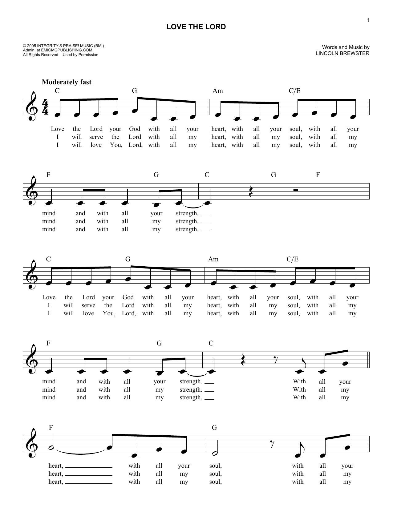 Produktbild zu: Love The Lord