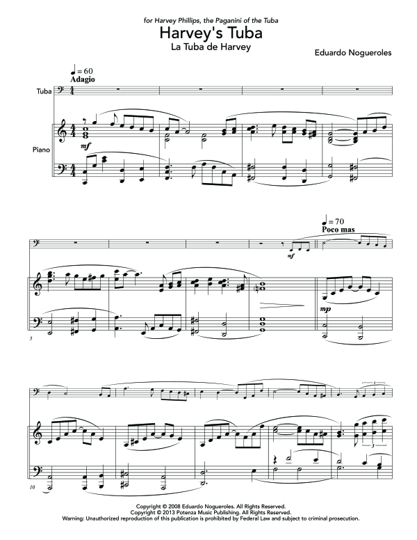 Product gallery: Page 1 of 11 Harvey´s Tuba, , (tuba and piano)