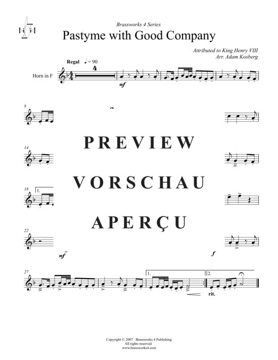 Produktgalerie: Seite 4 von 8 Pastyme with Good Company , , (Blechbläserquintett)