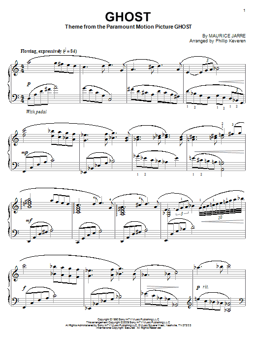 Product picture to: Ghost (arr. Phillip Keveren)