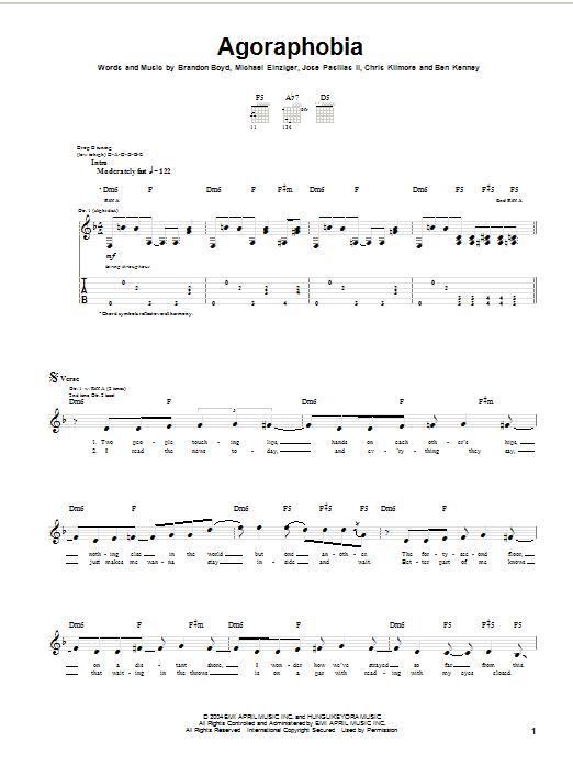 Produktgalerie: Seite 1 von 1 Agoraphobia, Incubus, Gitarre