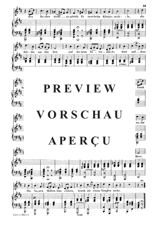 gallery: Der König in Thule D.367 , , (Gesang mittel + Klavier)