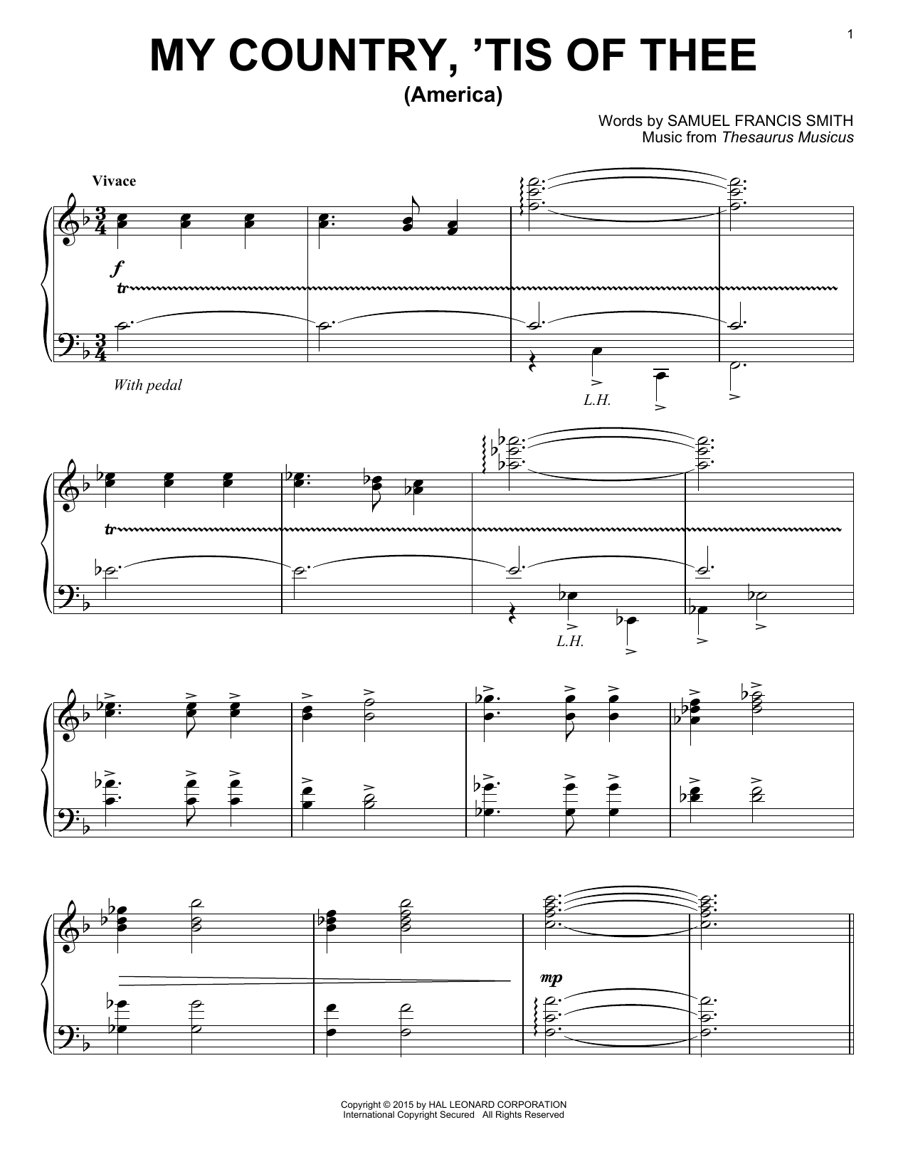 Produktbild zu: My Country, 'Tis Of Thee (America)
