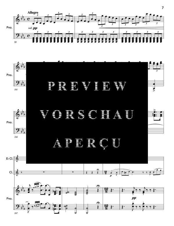 Produktgalerie: Seite 11 von 11 Gran Duetto Concertato sopra motivi dell´opera La Sonnambula, , (Trio Klarinette in Es, Klarinette in B und Klavier)
