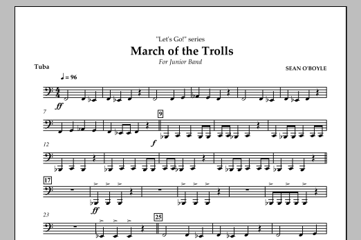 Produktbild zu:  March of the Trolls - Tuba - 