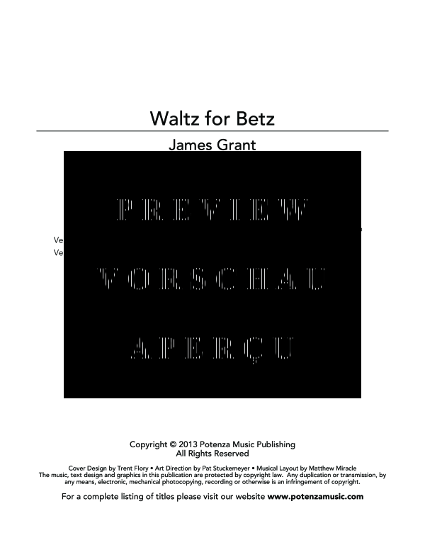 gallery: Waltz for Betz, , (viola solo and string quartet/quintet)