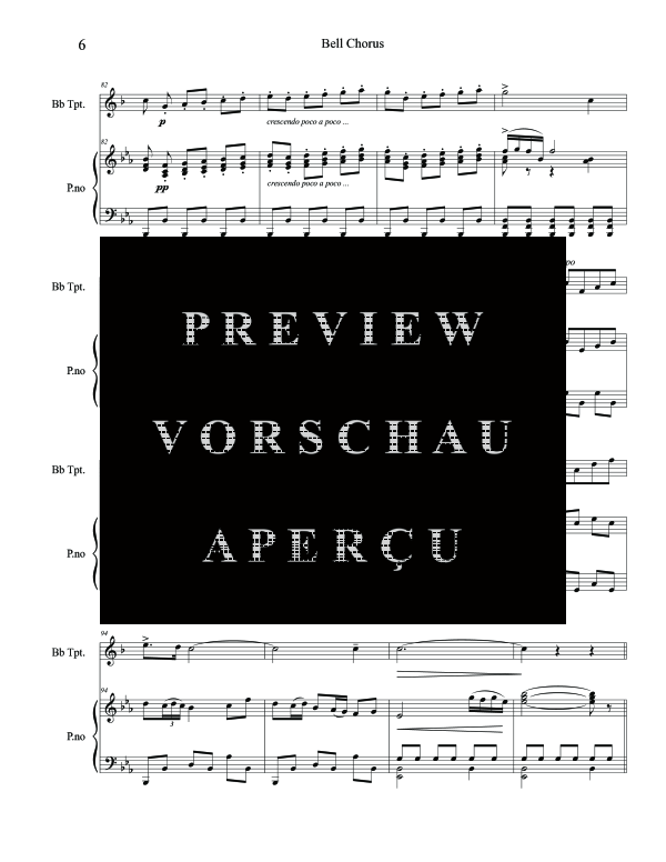 Produktgalerie: Seite 10 von 11 Bell Chorus, , (Trompete in B und Klavier)