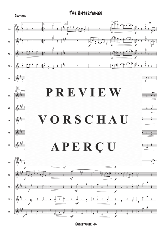 gallery: The Entertainer, , Saxophonquintett