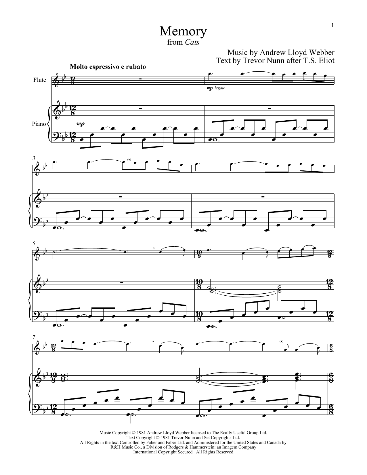 Produktbild zu: Memory (from Cats)