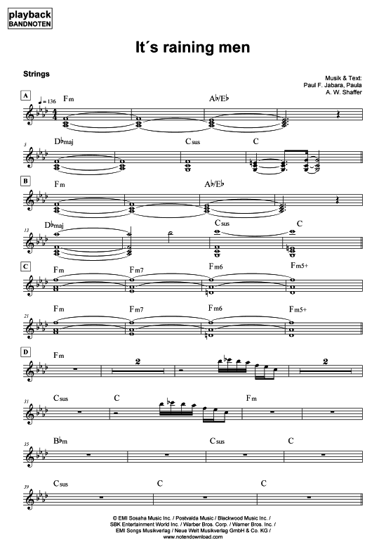 Product picture to: It´s raining men -  Streicher Weather Girls