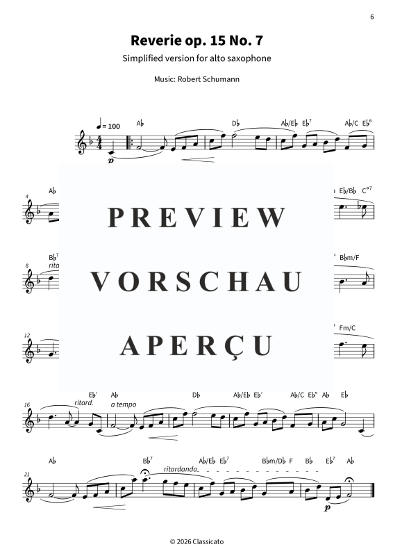 Produktgalerie: Seite 8 von 11 Gentle Sounds on the Alto Sax - Dreamy Melodies & Tender Classics - Easy Arrangements, , Alto Saxophone Solo and Chords
