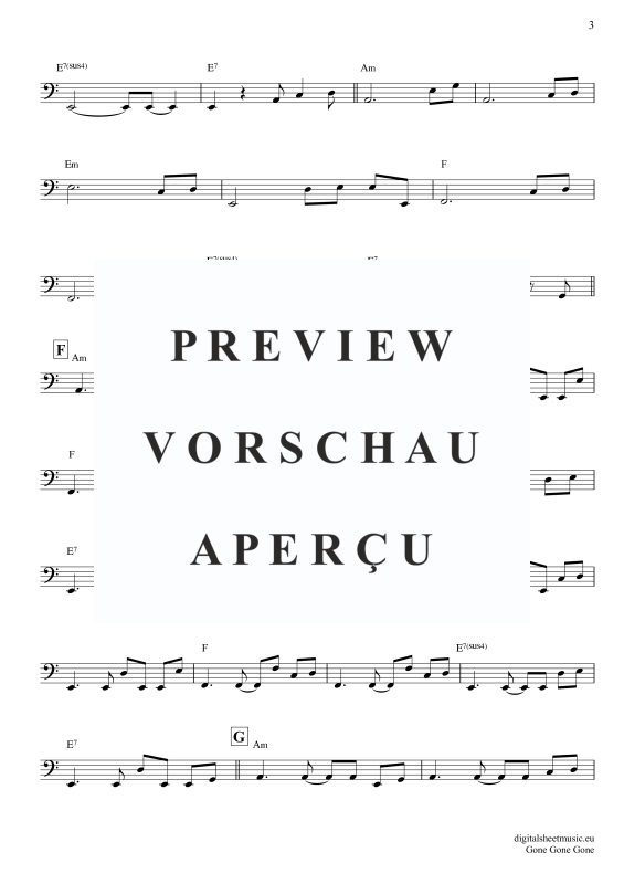 Produktgalerie: Seite 4 von 9 Gone Gone Gone, Guetta, David Swims, Teddy Tones And I, E-Bass