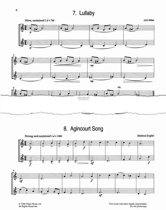 Produktgalerie: Seite 1 von 1 Agincourt Song, Traditional, Trompete