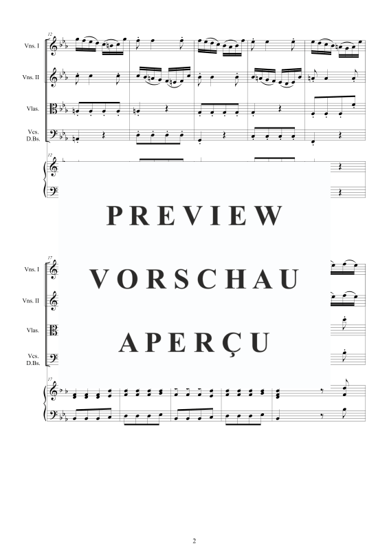 Produktgalerie: Seite 3 von 11 Cembalo Konzert Nr. 5 in Es-Dur, , Cembalo und Streichorchester