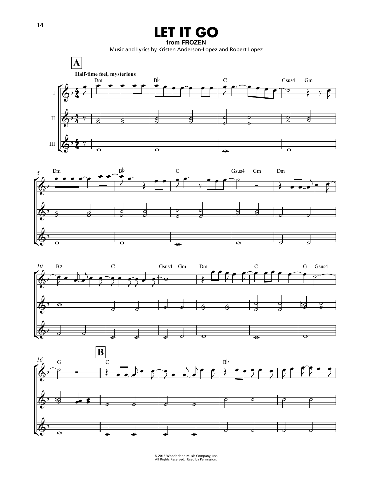 Product gallery: Page 1 of 1 Let It Go (from Frozen), Idina Menzel