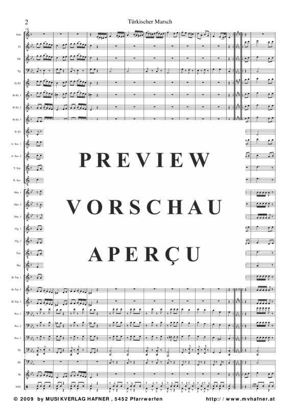 Product gallery: Page 7 of 11 Türkischer Marsch, , (large wind orchestra)