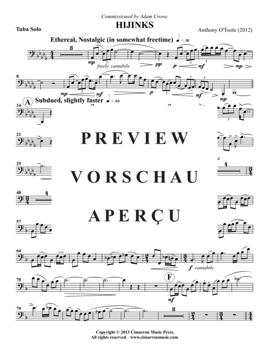 Product gallery: Page 16 of 19 Hijinks , , (tuba + piano)