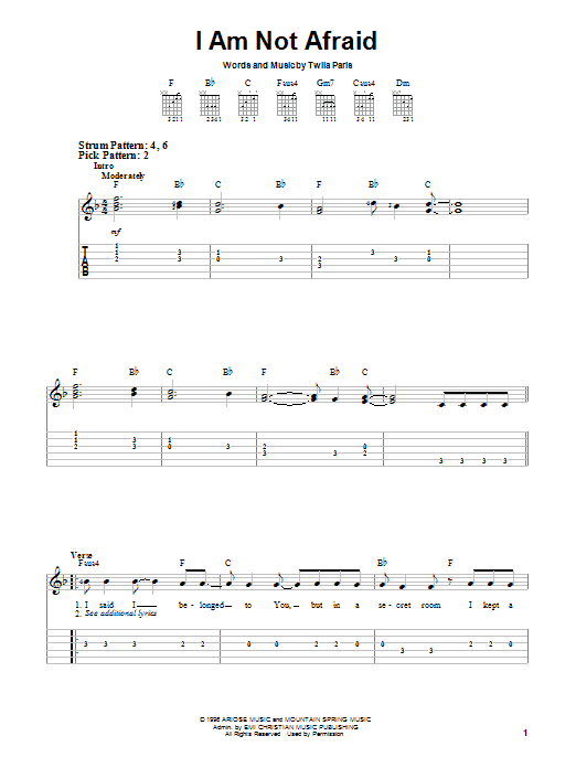 Product gallery: Page 1 of 1 I Am Not Afraid, Twila Paris