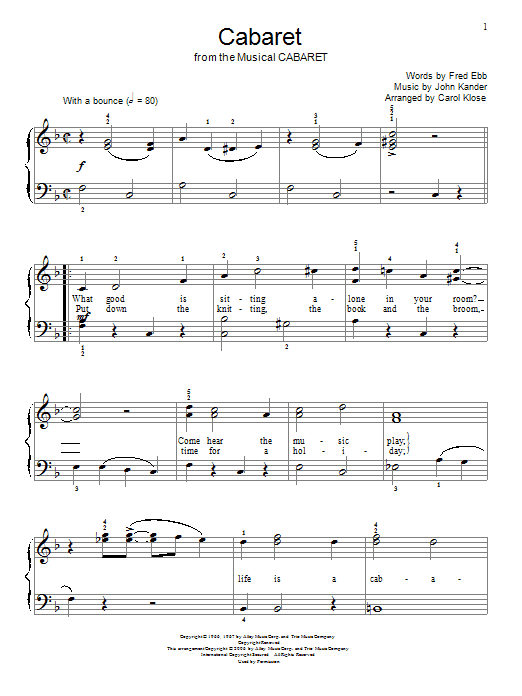 Produktbild zu: Cabaret