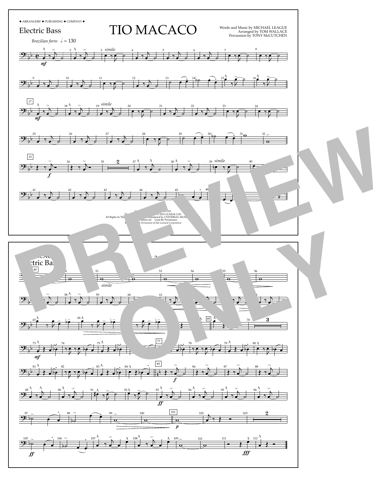 Produktgalerie: Seite 1 von 1 Tio Macaco - Electric Bass, Tom Wallace, Ensemble