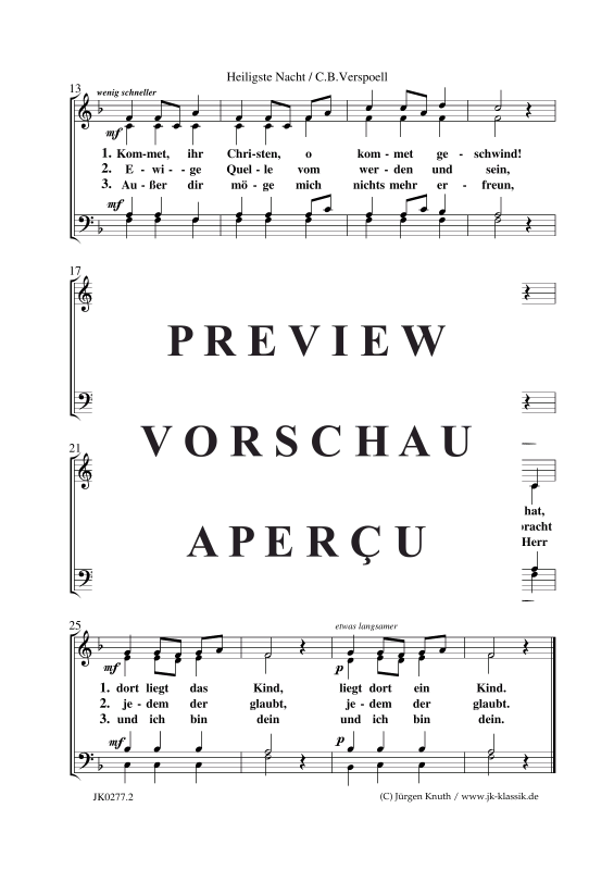 Product gallery: Page 3 of 3 Heiligste Nacht , , (mixed choir)