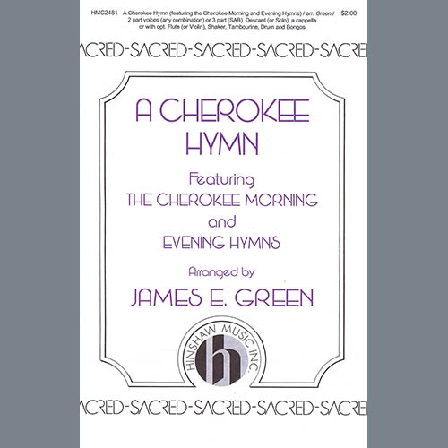 cover: A Cherokee Hymn, James E. Green