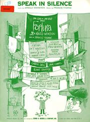 cover: Speak In Silence (from 'Fortuna'), Francis Thorne