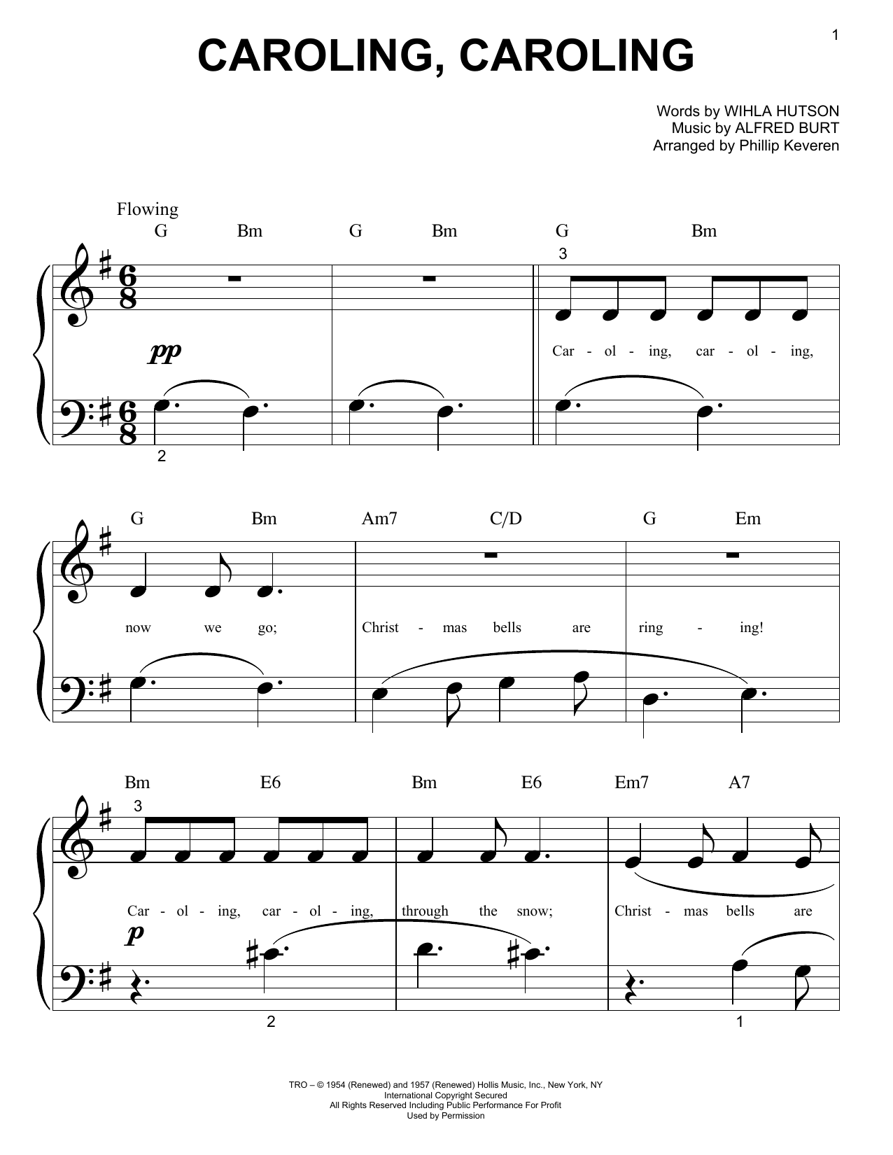 Product picture to: Caroling, Caroling (arr. Phillip Keveren)