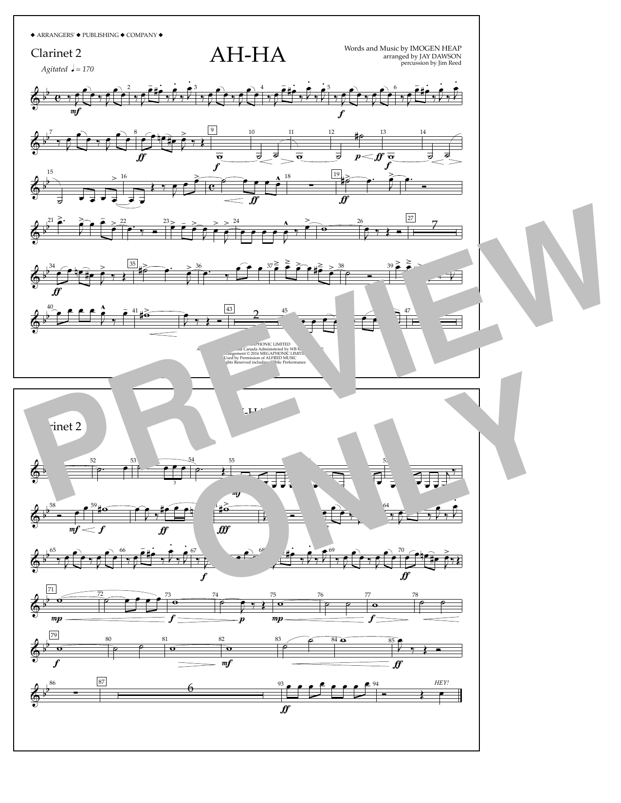 Product picture to: Ah-ha - Clarinet 2