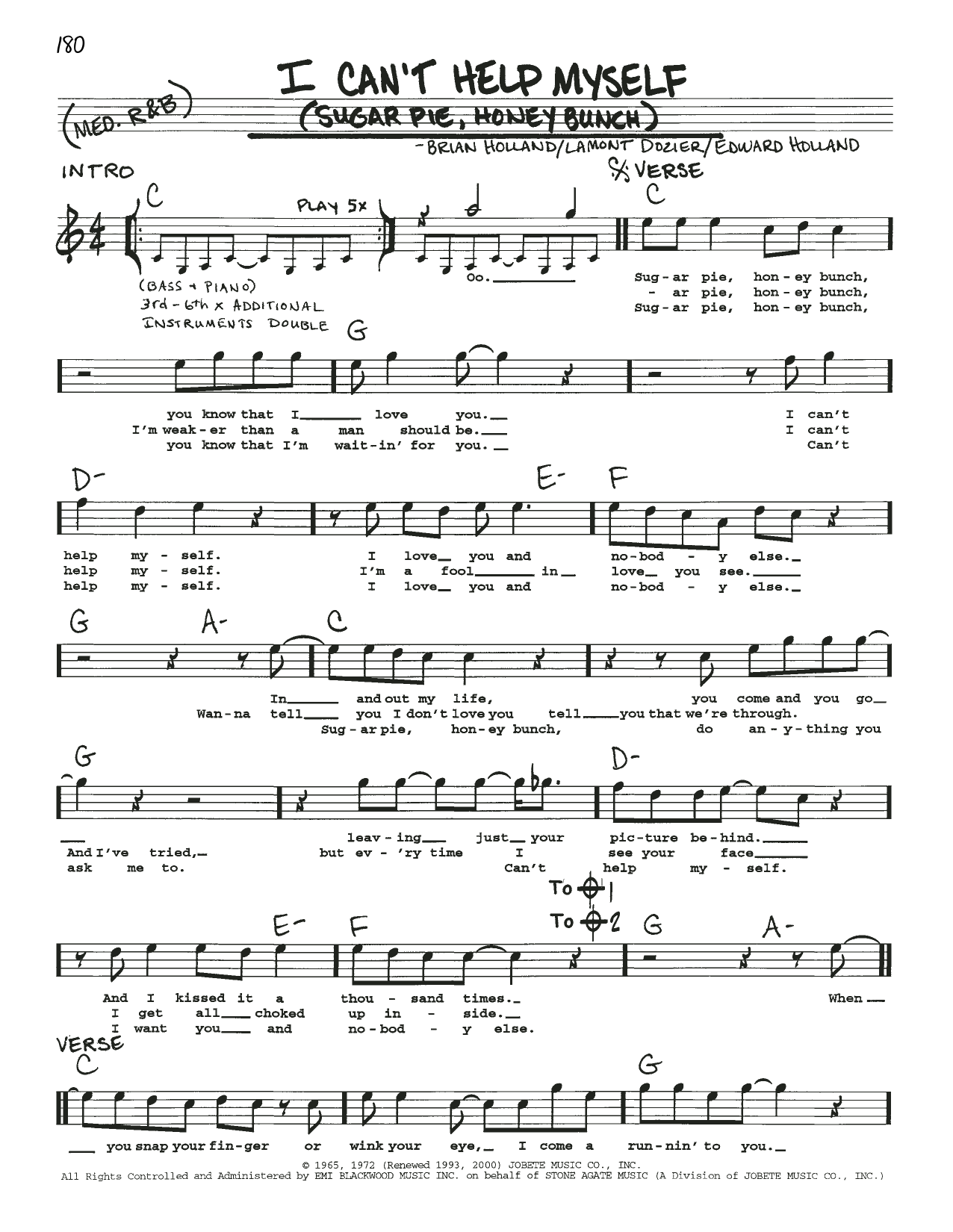 Produktbild zu: I Can't Help Myself (Sugar Pie, Honey Bunch)