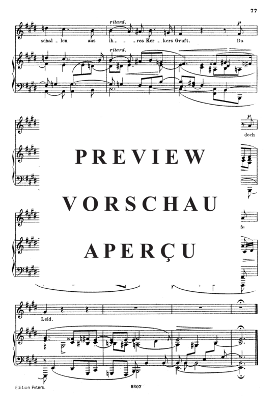 Product gallery: Page 3 of 3 Wehmut Op.39 No.9, , High Voice and Piano