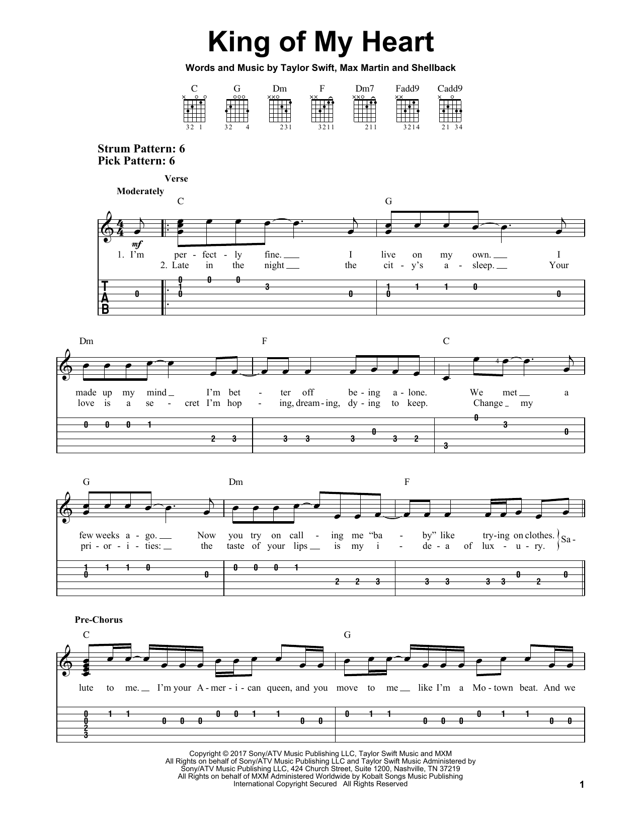 Product gallery: Page 1 of 1 King Of My Heart, Taylor Swift