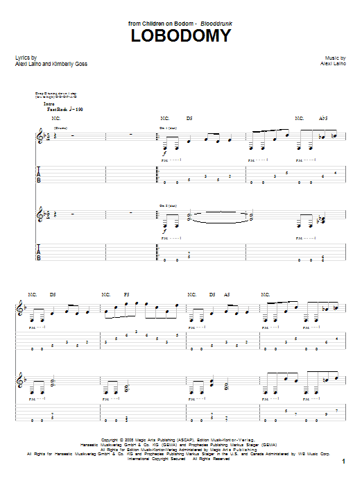 Produktgalerie: Seite 1 von 1 LoBodomy, Children Of Bodom, Gitarre