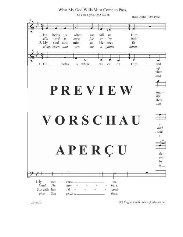 gallery: What My God Wills Must Come to Pass (The Year Cycle, Op.5, No.28), , Gemischter Chor
