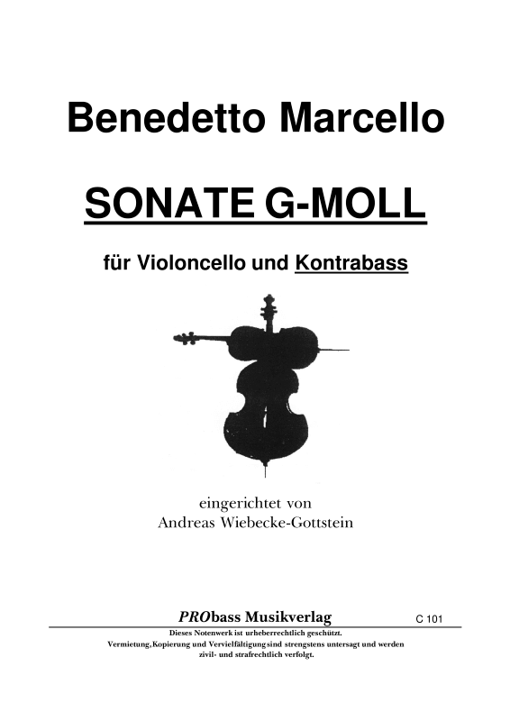 Produktbild zu: Sonate g-mollBenedetto Marcello